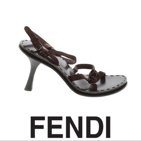 Fendi Shoes - Fendi Brown Leather Sandals